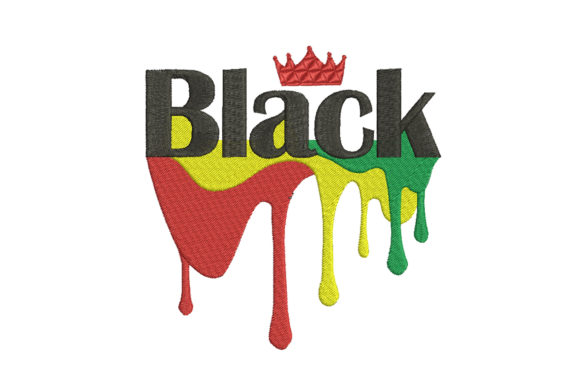 Black and Drip: A Bold Embroidery Design Review