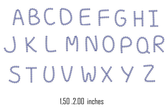 Font: A Quirky Embroidery Alphabet for Boutique Apparel