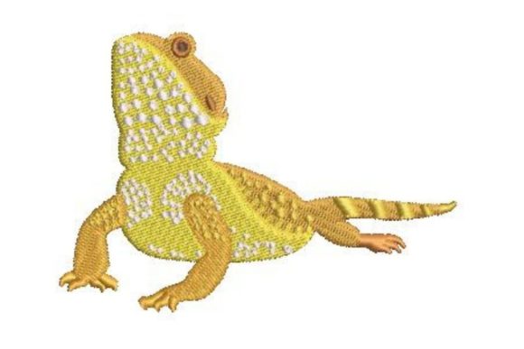 Pet Lizard Bearded Dragon Embroidery Review