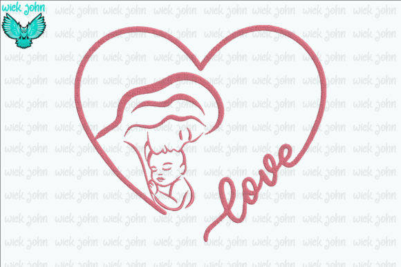 Review: Mom and Baby Love Heart Embroidery Design